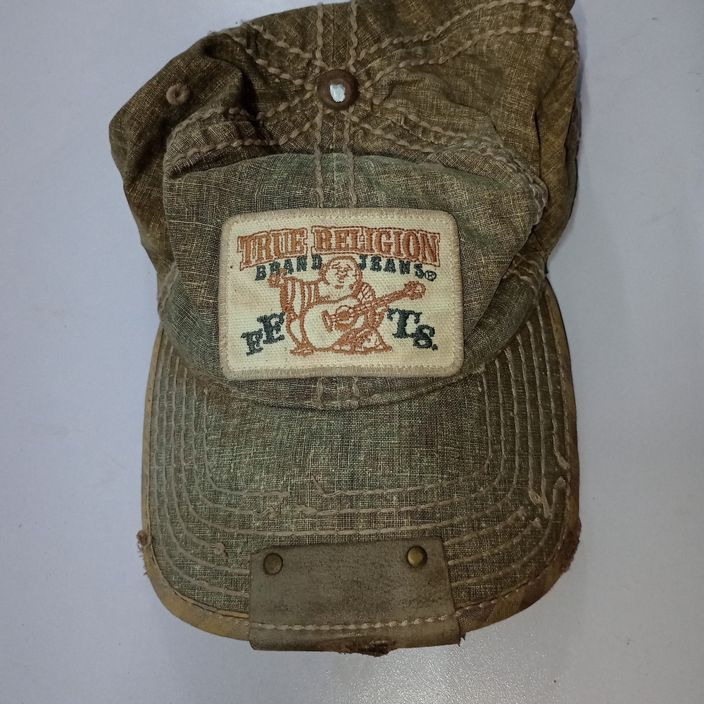 True Religion Brown Distressed Cap